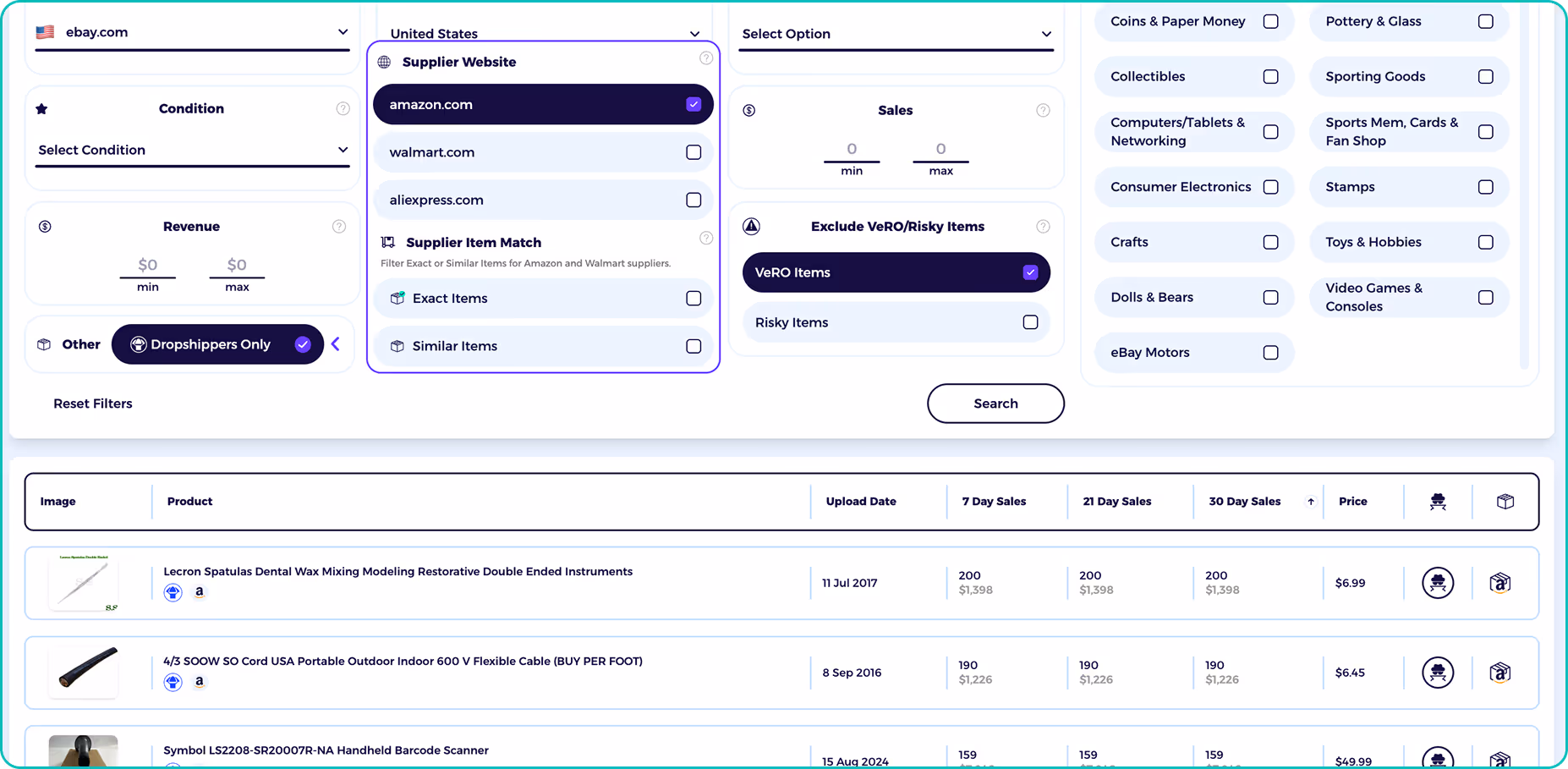 best ebay dropshipping software with ebay product explorer