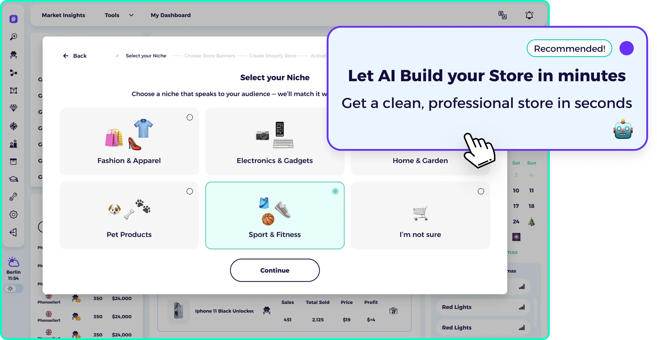 best shopify ai store builder