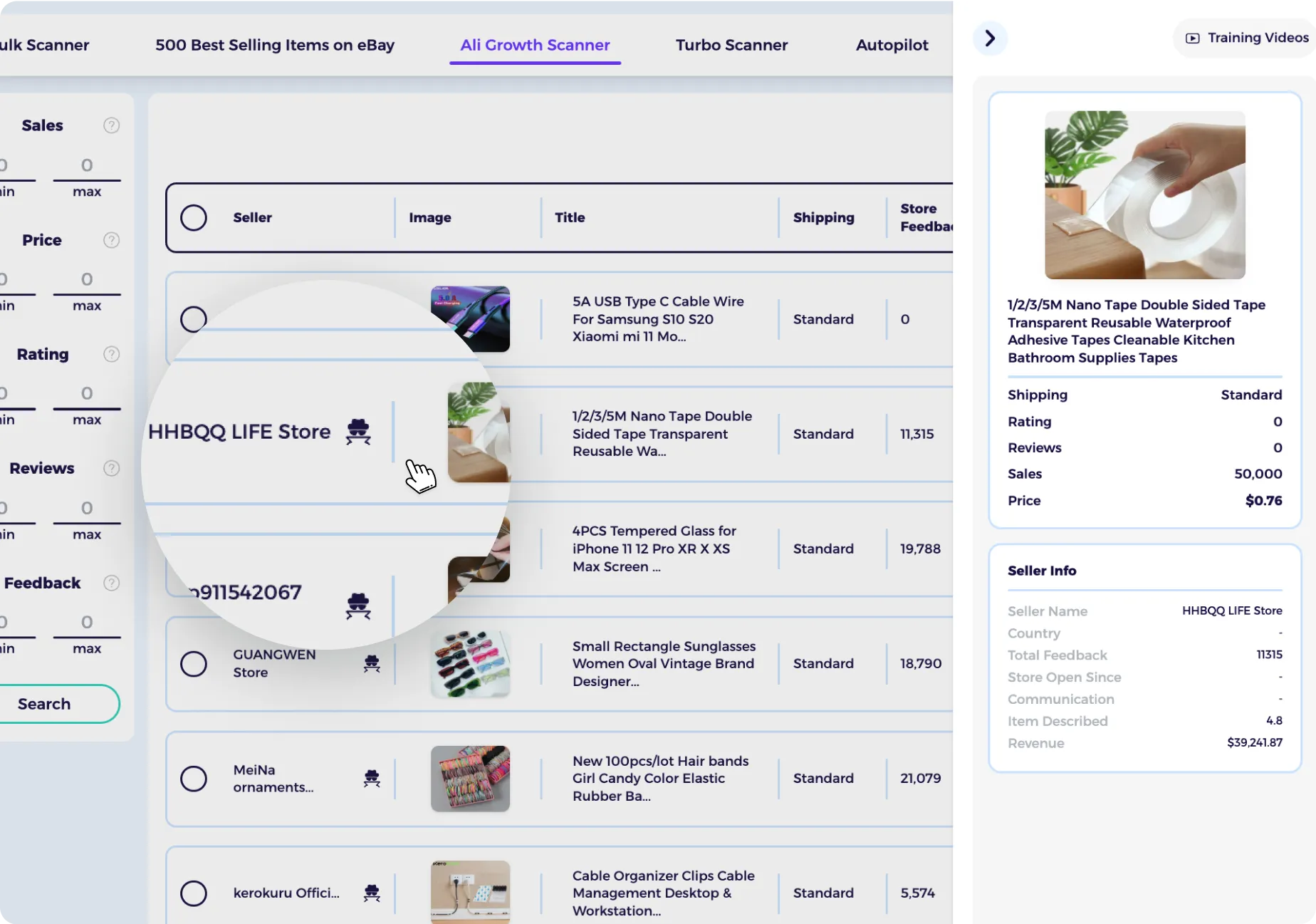 Best AliExpress to eBay Dropshipping Tool ZIK ali growth scanner