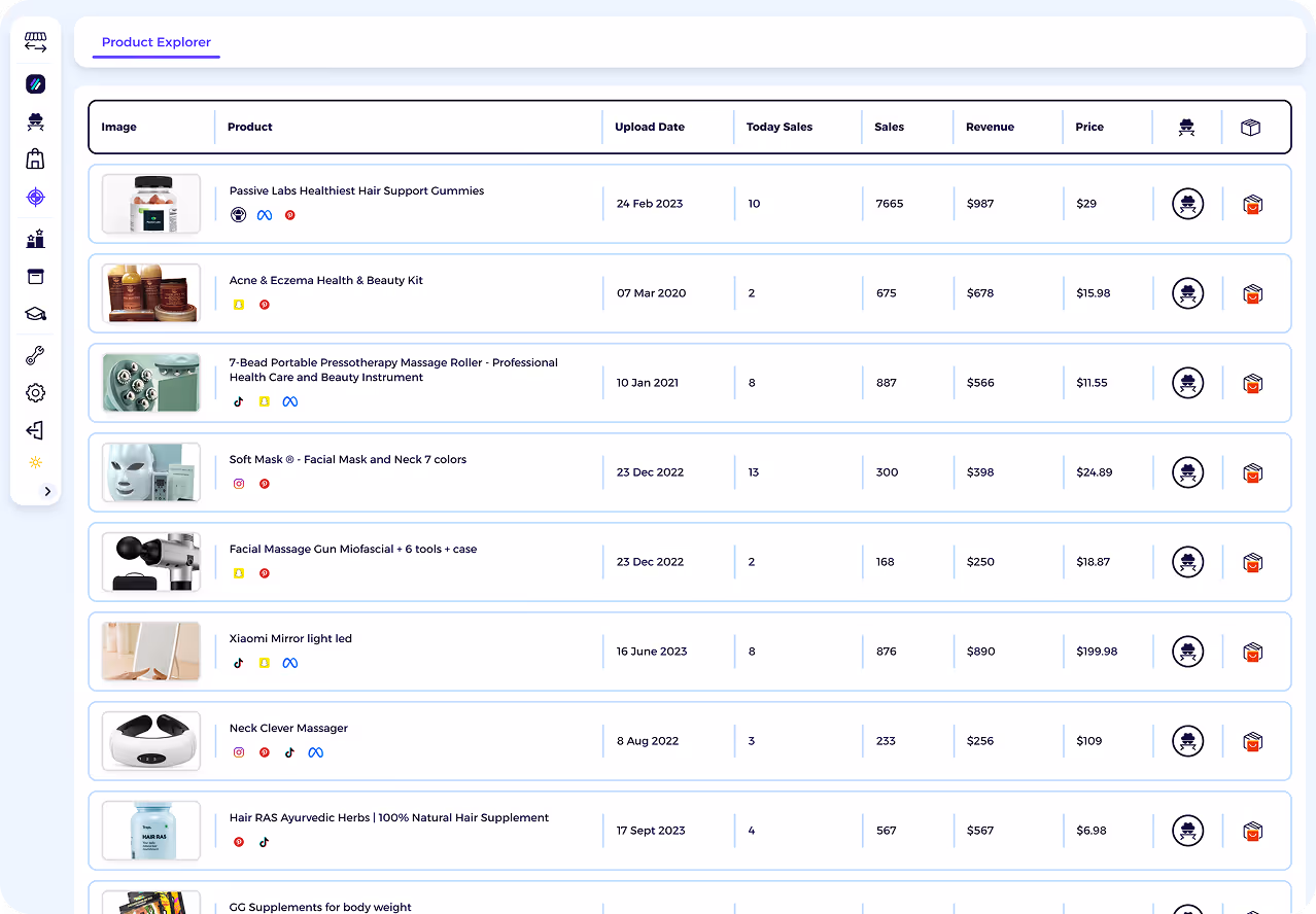 shopify store analyzer step three check stores best selling products sales revenue data