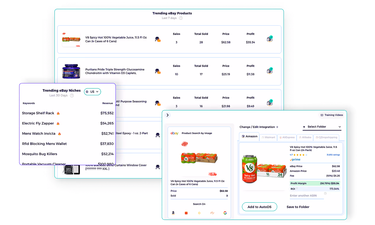 ebay market insights showing trending ebay niches