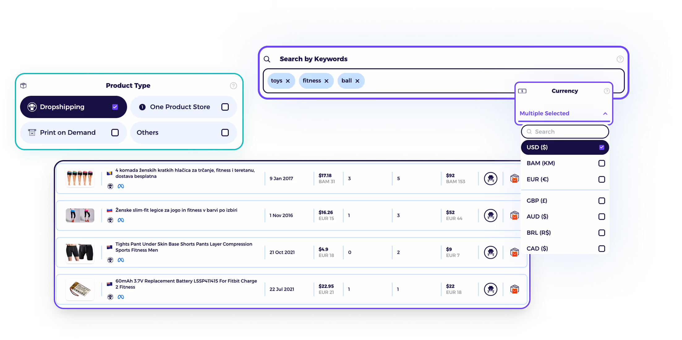 shopify product explorer to find best selling products on shopify