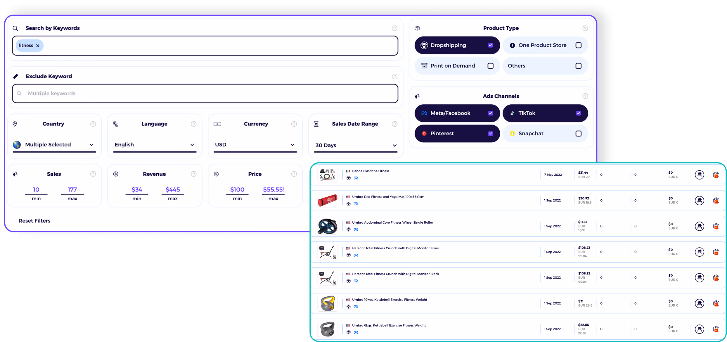 find trending shopify products with zik shopify product explorer
