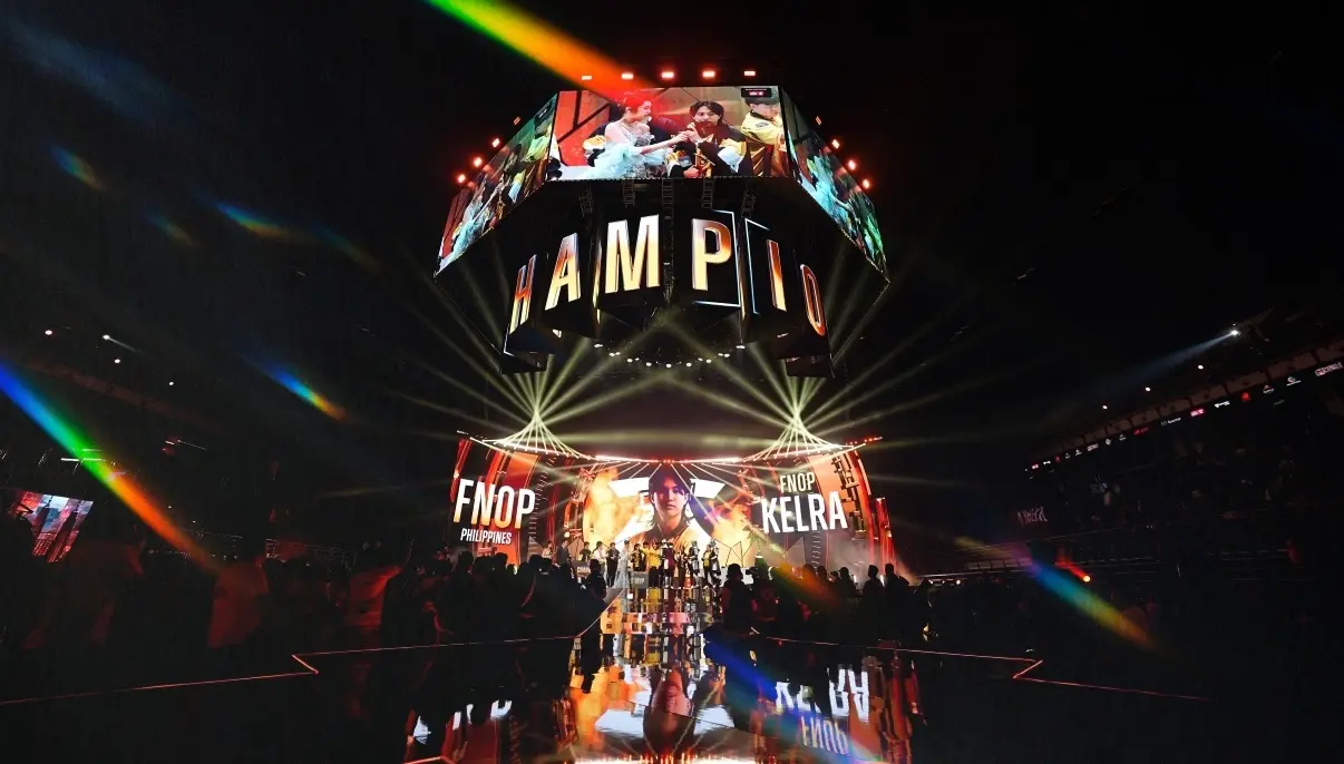 Stage at a major esports event representing MOONTON Games’ success achieving €115M in branded media value.