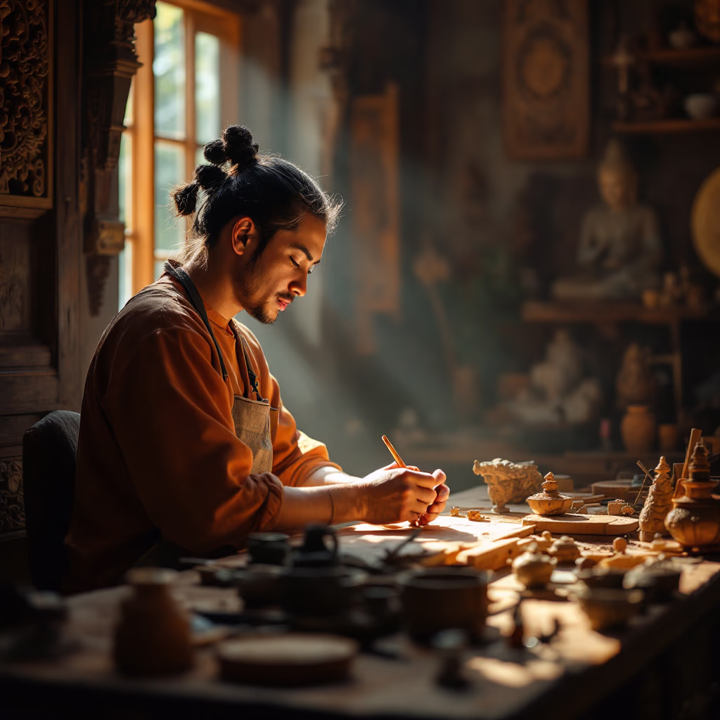 [team] image of team member (for a buddhist monasteries & temple)