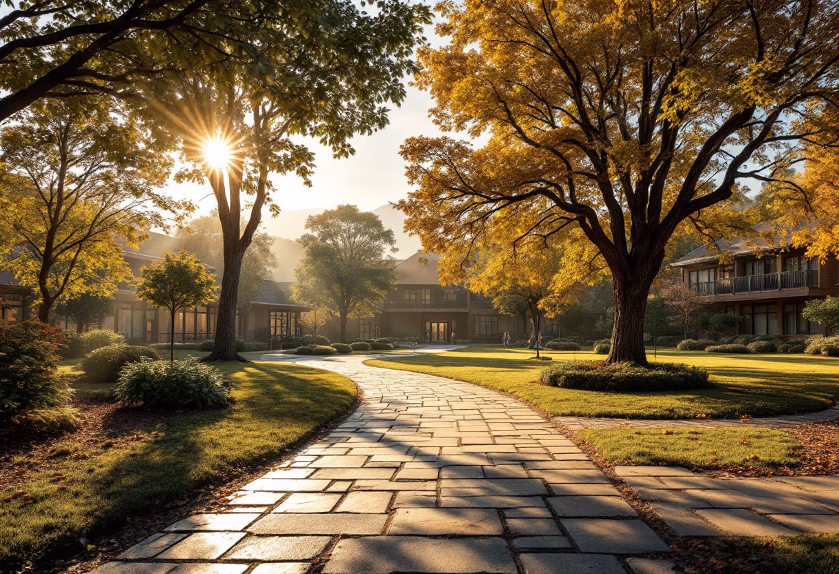 [background image] landscape of school campus (for a schools (k12))