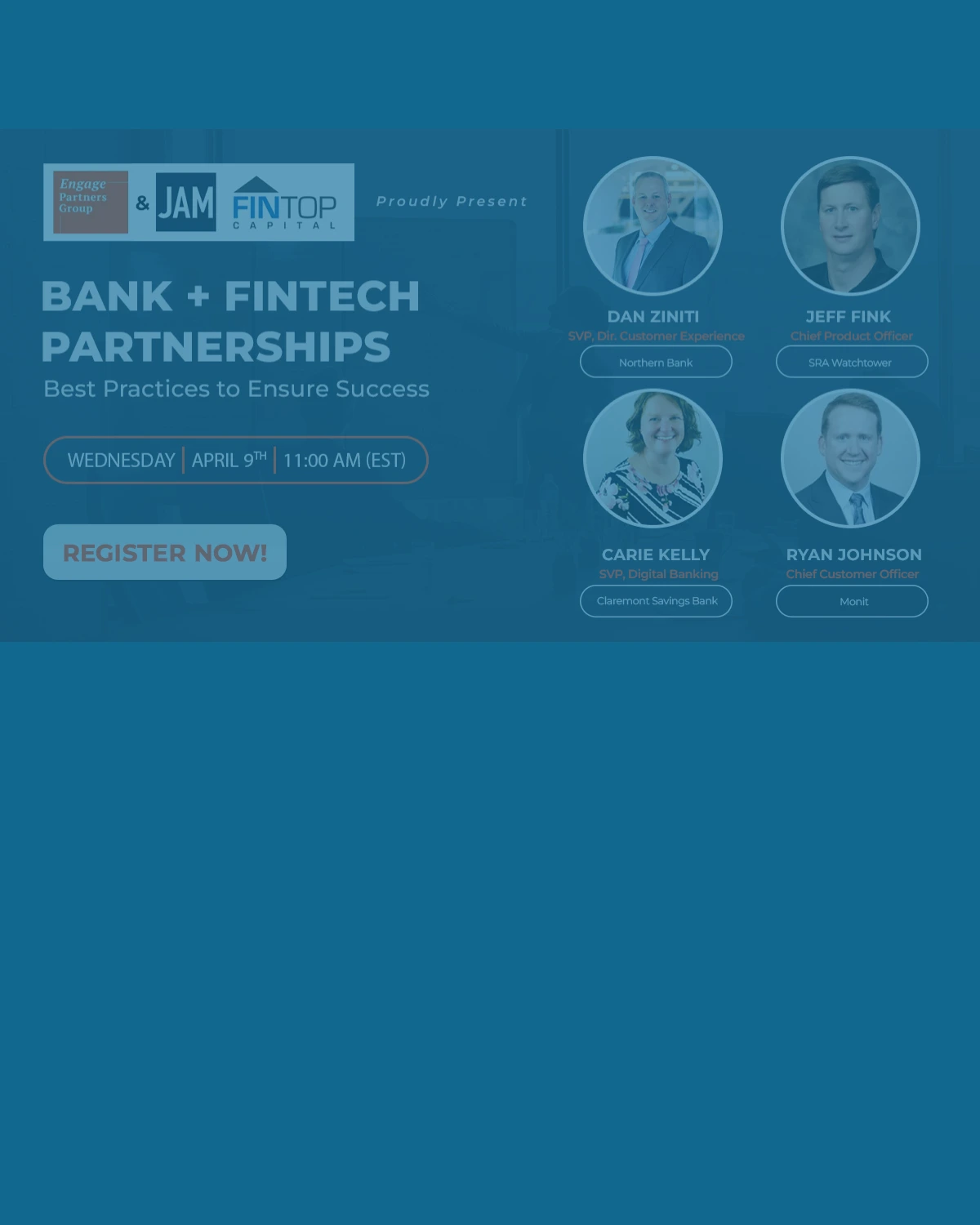 Jeff Fink Joins JAM FINTOP and Engage Partners Group Webinar