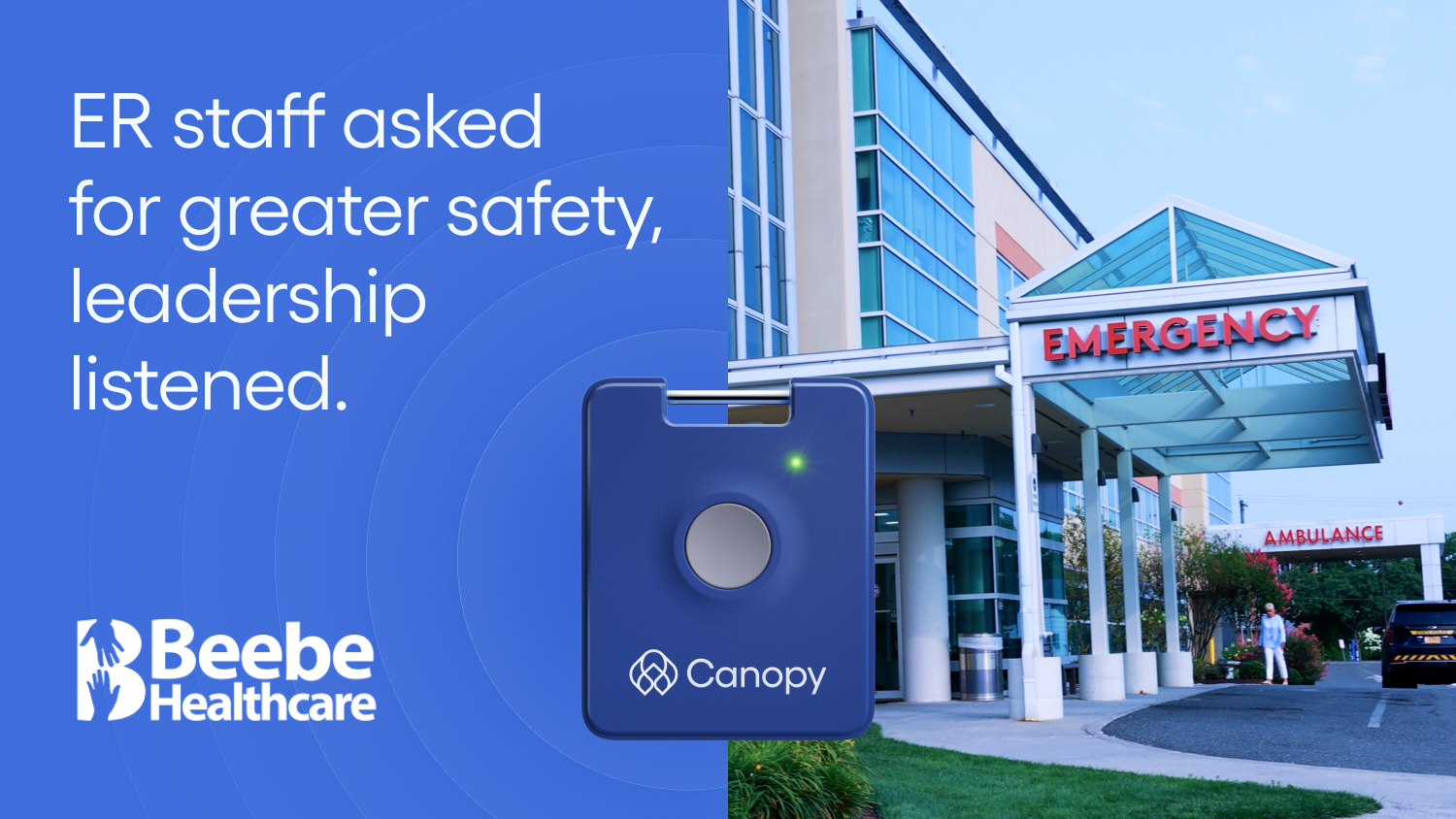 Canopy Buttons Debut at Beebe Healthcare