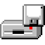windows 95 disk drive logo