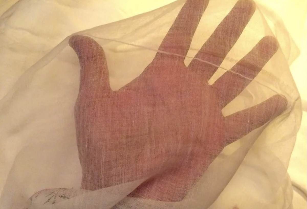 Dhaka muslin came in thread counts up to 1,200, but the highest achieved in recent years is 300 (Credit: Drik/ Bengal Muslin)