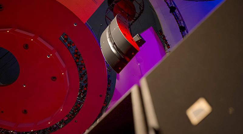 Clusters of two A10 Focus, mounted to the top back sides of the L Series hangs, serve as stage monitors for the choir loft