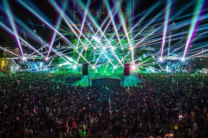 Sixteen L-Acoustics K2 were flown as delay arrays to cover the back of the 28,000-capacity soccer stadium. Photo by Josh Skolnik / @joshskolnikphotos courtesy L-Acoustics