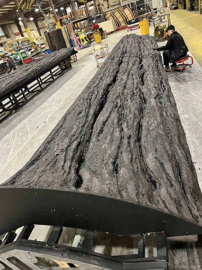 Stella the tree being created