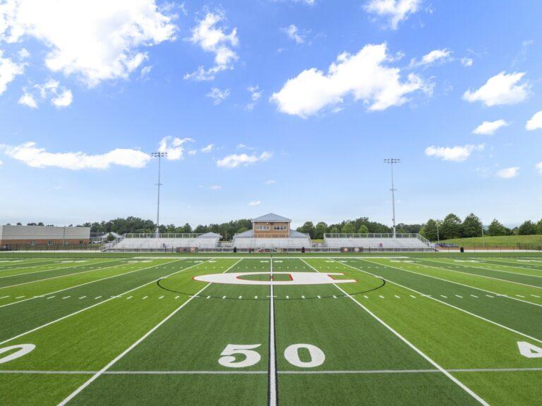 Dalton Stadium football field.