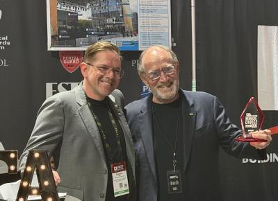 Ben Hague, President of ESTA with Colin Waters, TMB CEO