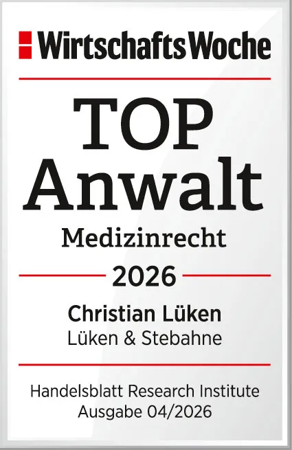 Wirtschaftswoche - TOP Anwalt Medizinrecht 2026