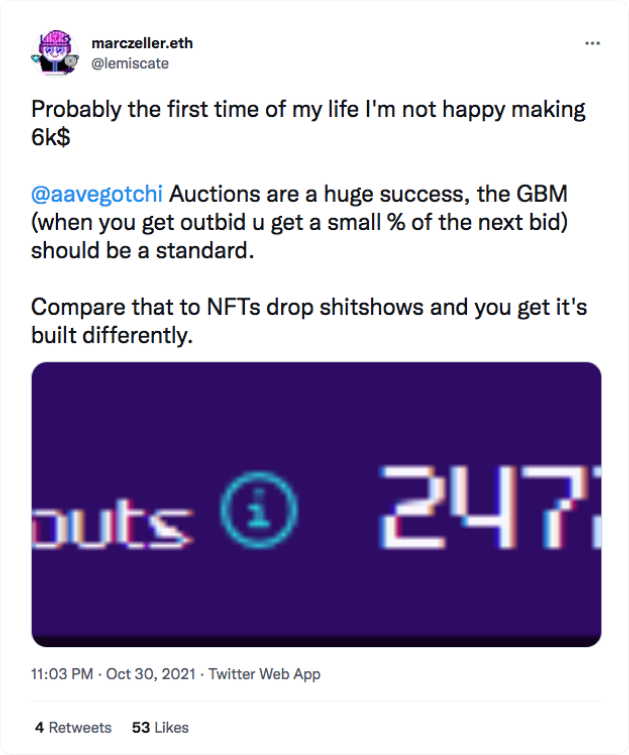 Aavegotchi Community Tweets