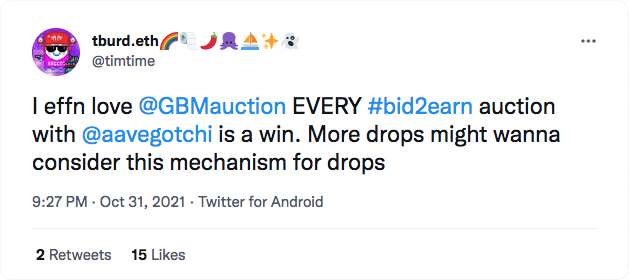 Aavegotchi Community Tweets