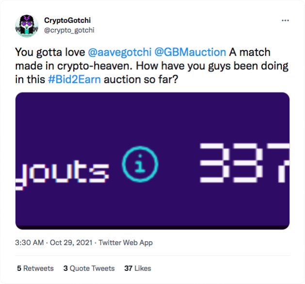 Aavegotchi Community Tweets