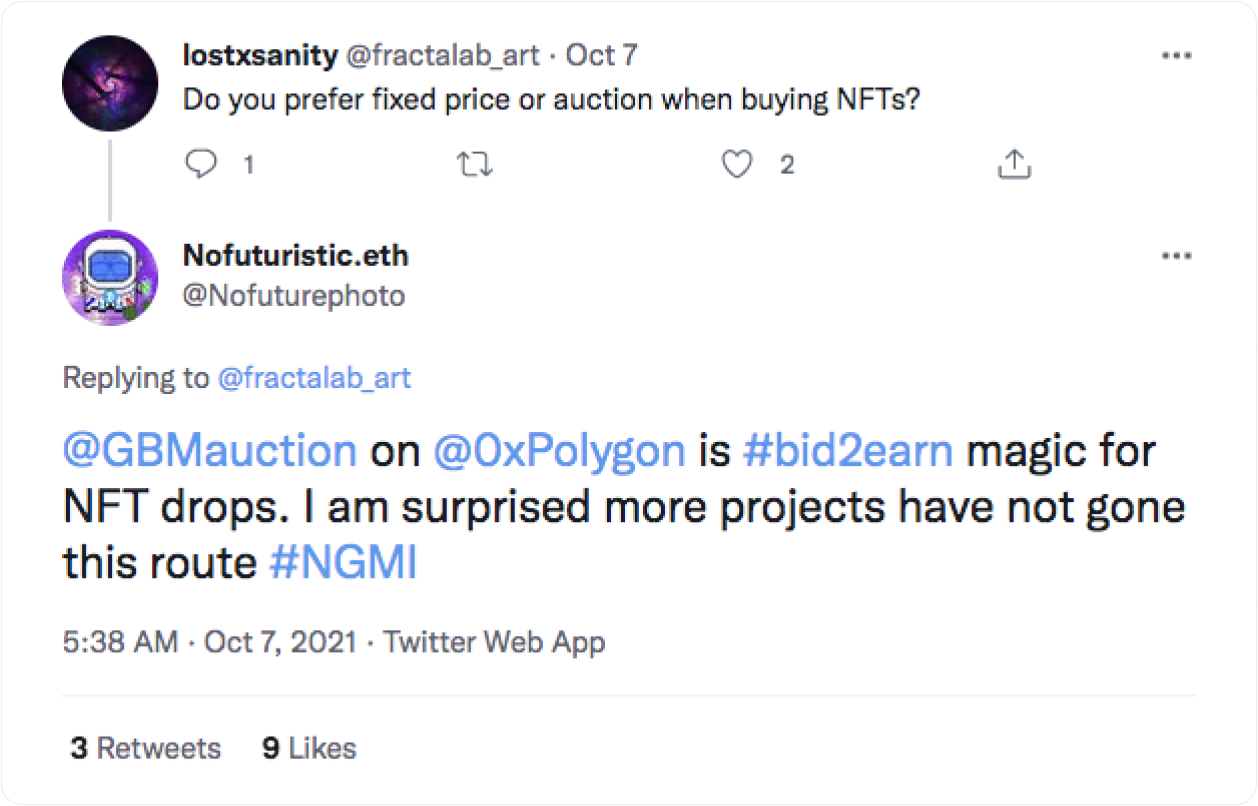 Aavegotchi Community Tweets