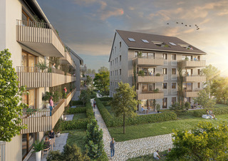 Mehrfamilienhäuser in Baindt Fischerareal