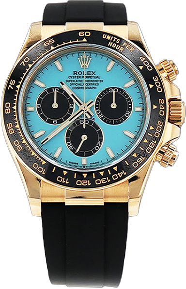 Turquoise-dial collectible watch