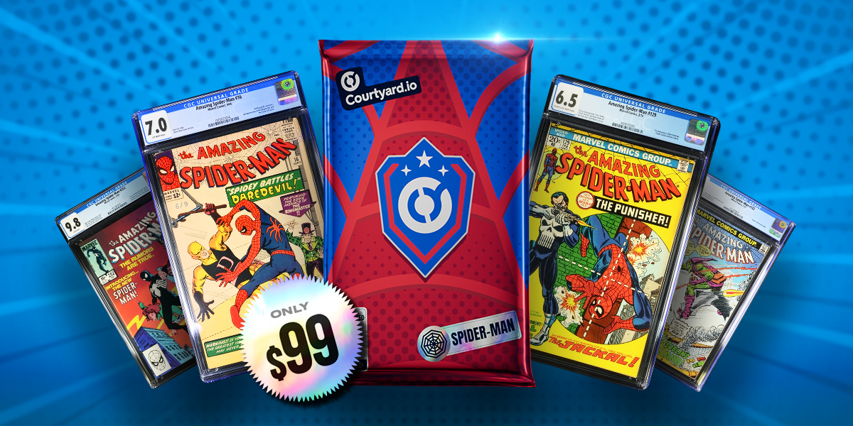 Spider-Man themed graded collectibles pack — Courtyard.io