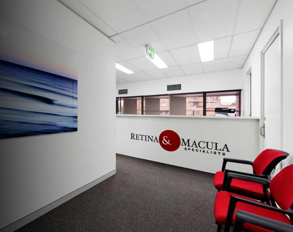 Reception at Retina & Macula Specialists - multi-site ophthalmology practice software case study