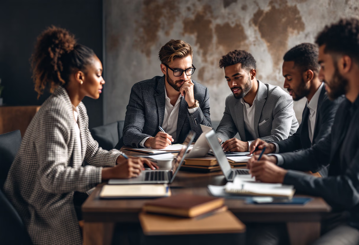 image of a diverse team in a meeting