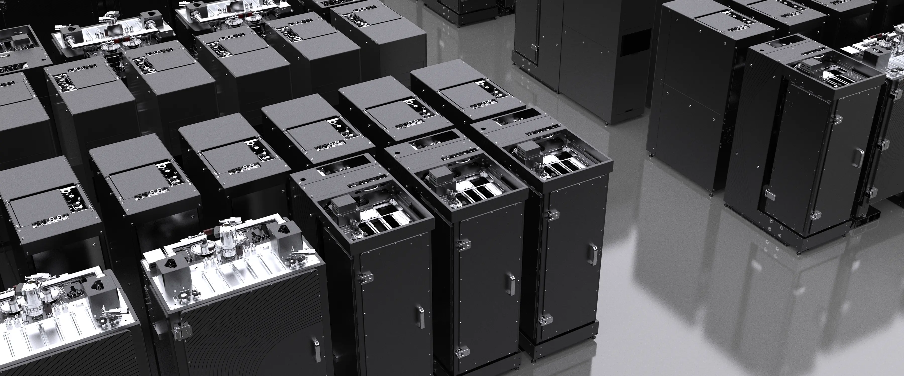 A data center packed with Maybell dil fridges