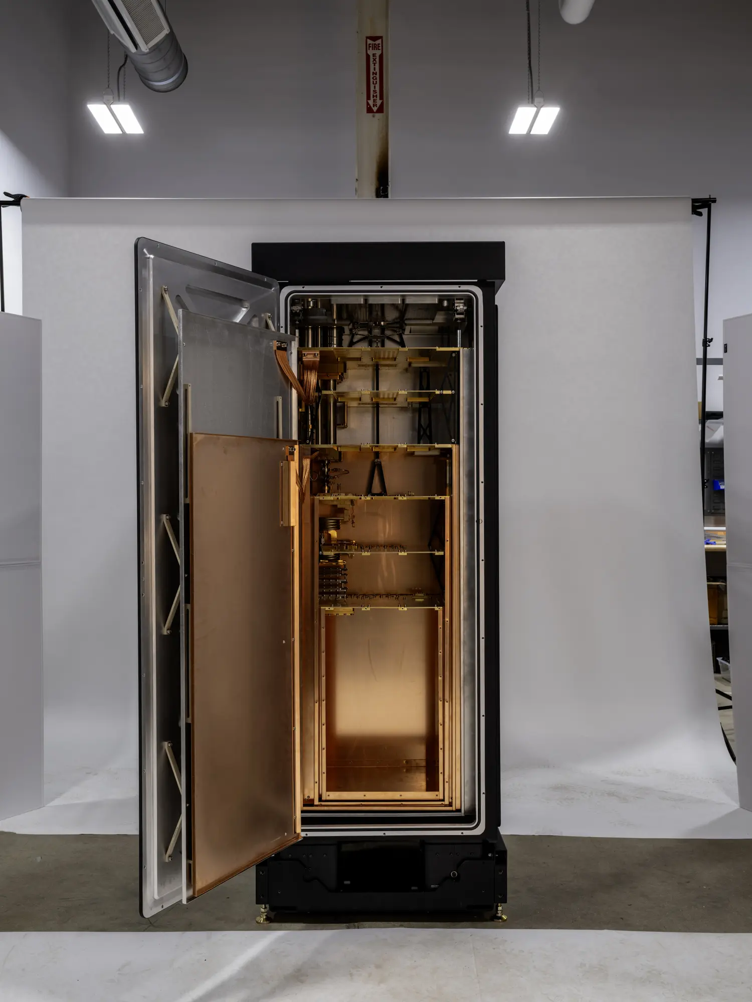 Maybell Fridge+ dil fridge open, showing the inner chamber