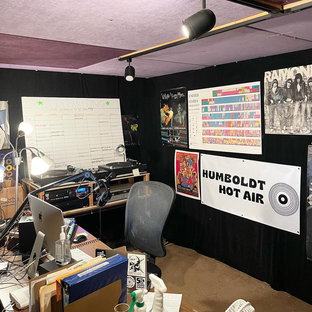 Inside the Humboldt Hot Air studio.