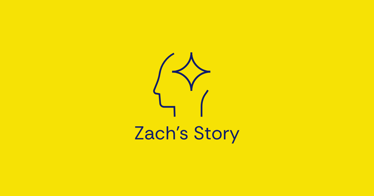 Yellow header image displaying “Zach’s Story,” part of the Behavior Blindspot series on leadership communication.