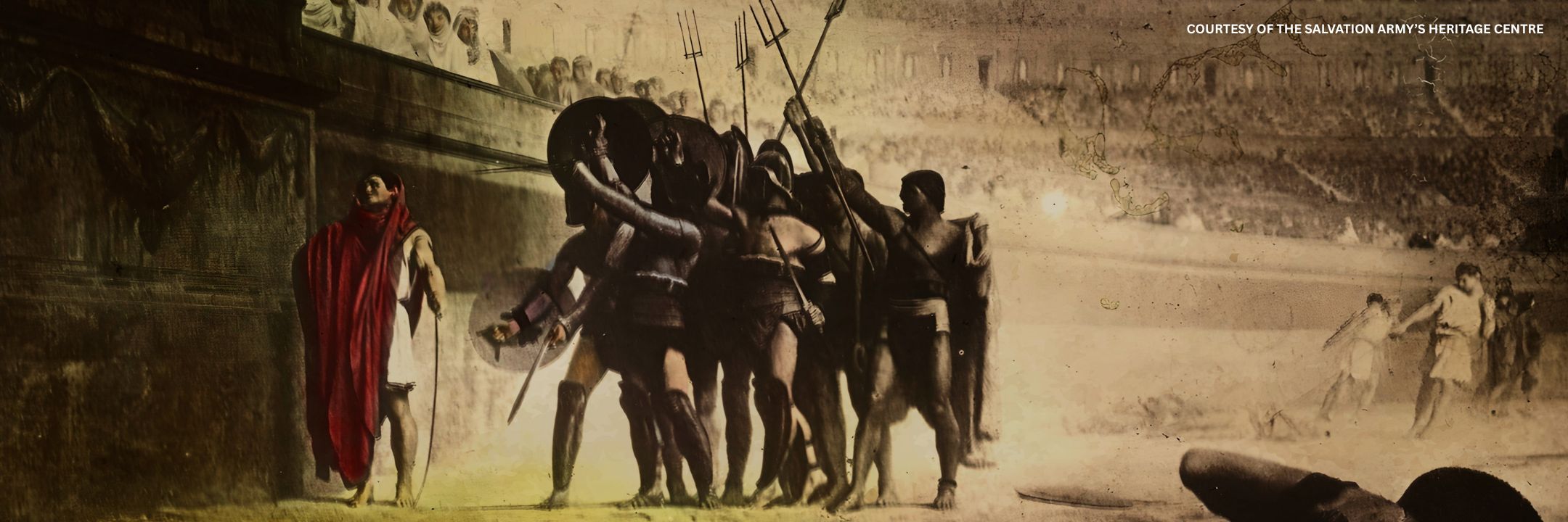 A Scene from The Soldiers of The Cross by the Limelight Department