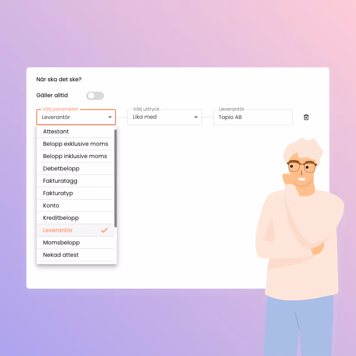 Flexibelt attestflöde i Winvoice för InExchange-kunder