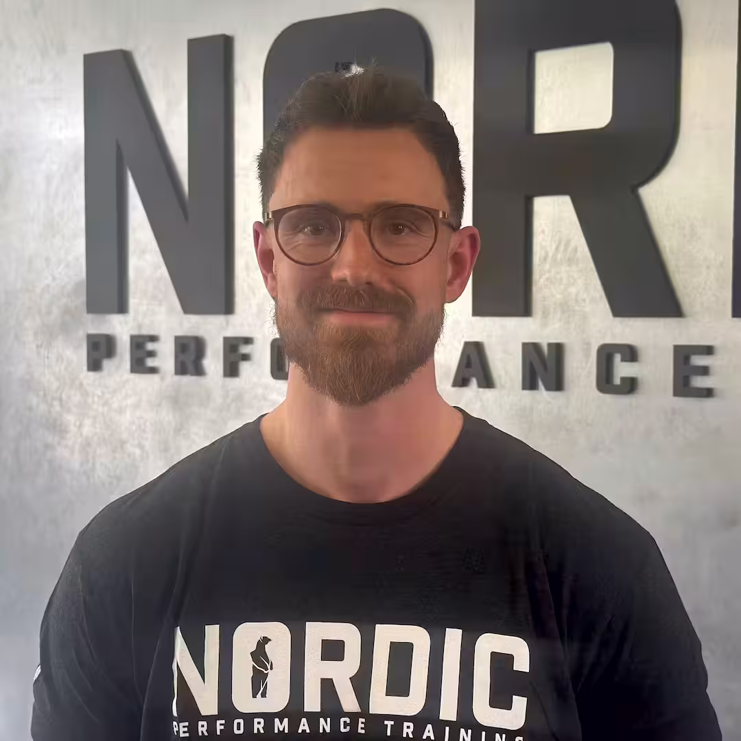 Personal trainer and physiotherapist Lucas Iversen at Nordic Performance Training in Copenhagen.