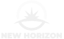 New Horizon logo featuring a stylized rising sun within a circular arc, symbolizing growth, opportunity, and forward-looking vision.