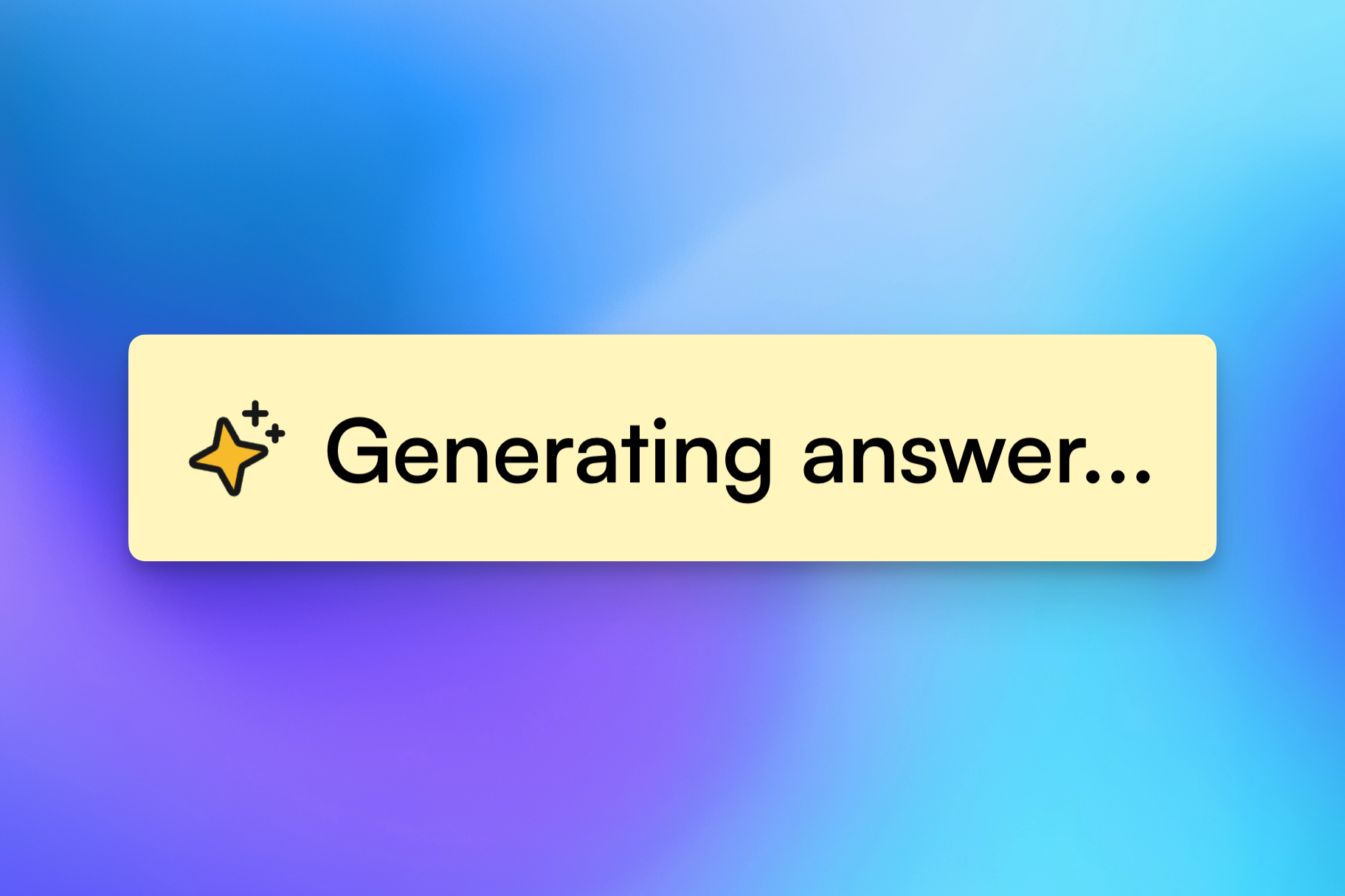 Answer streaming