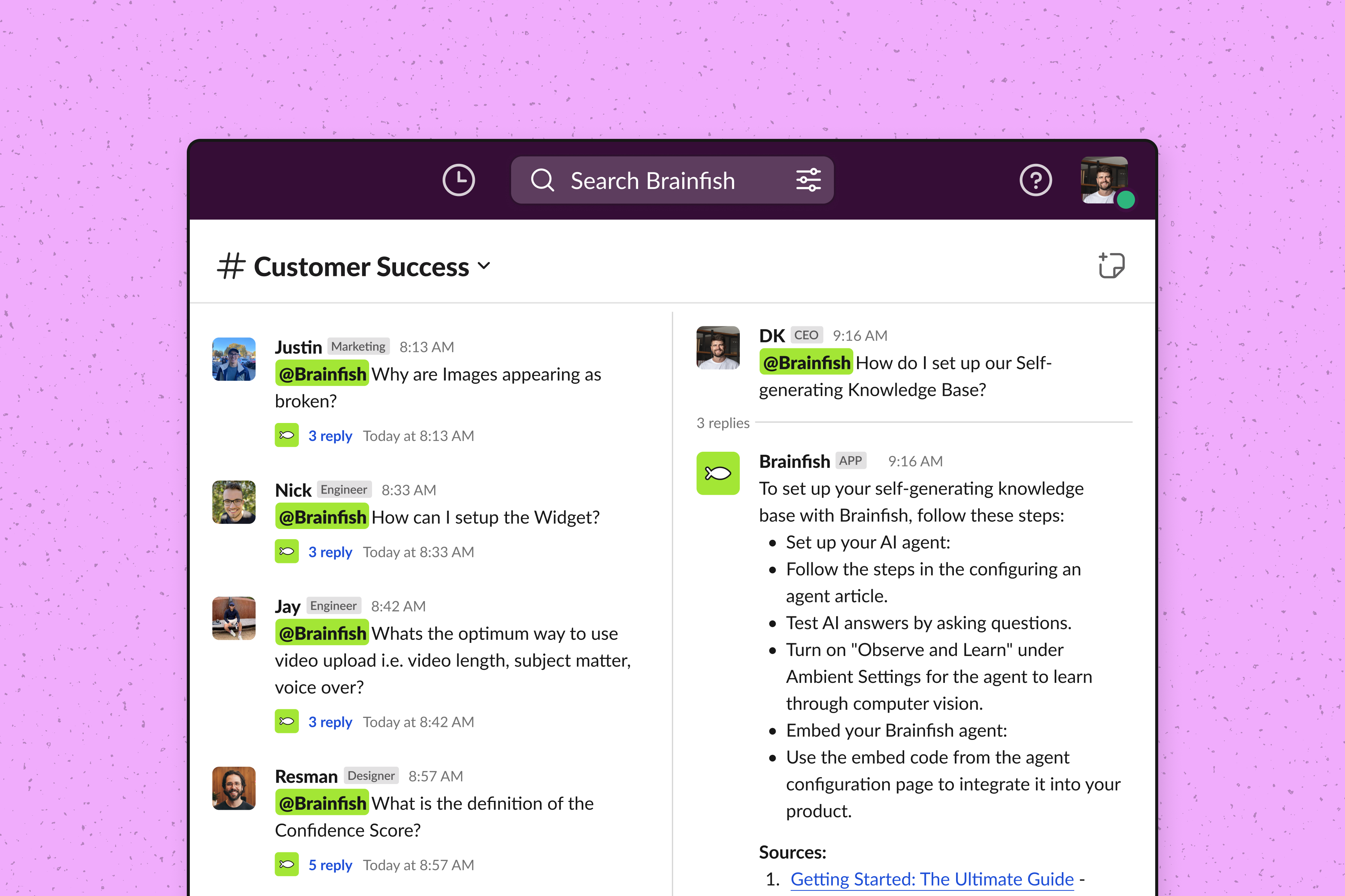 Slack AI Agents for Instant Company Knowledge