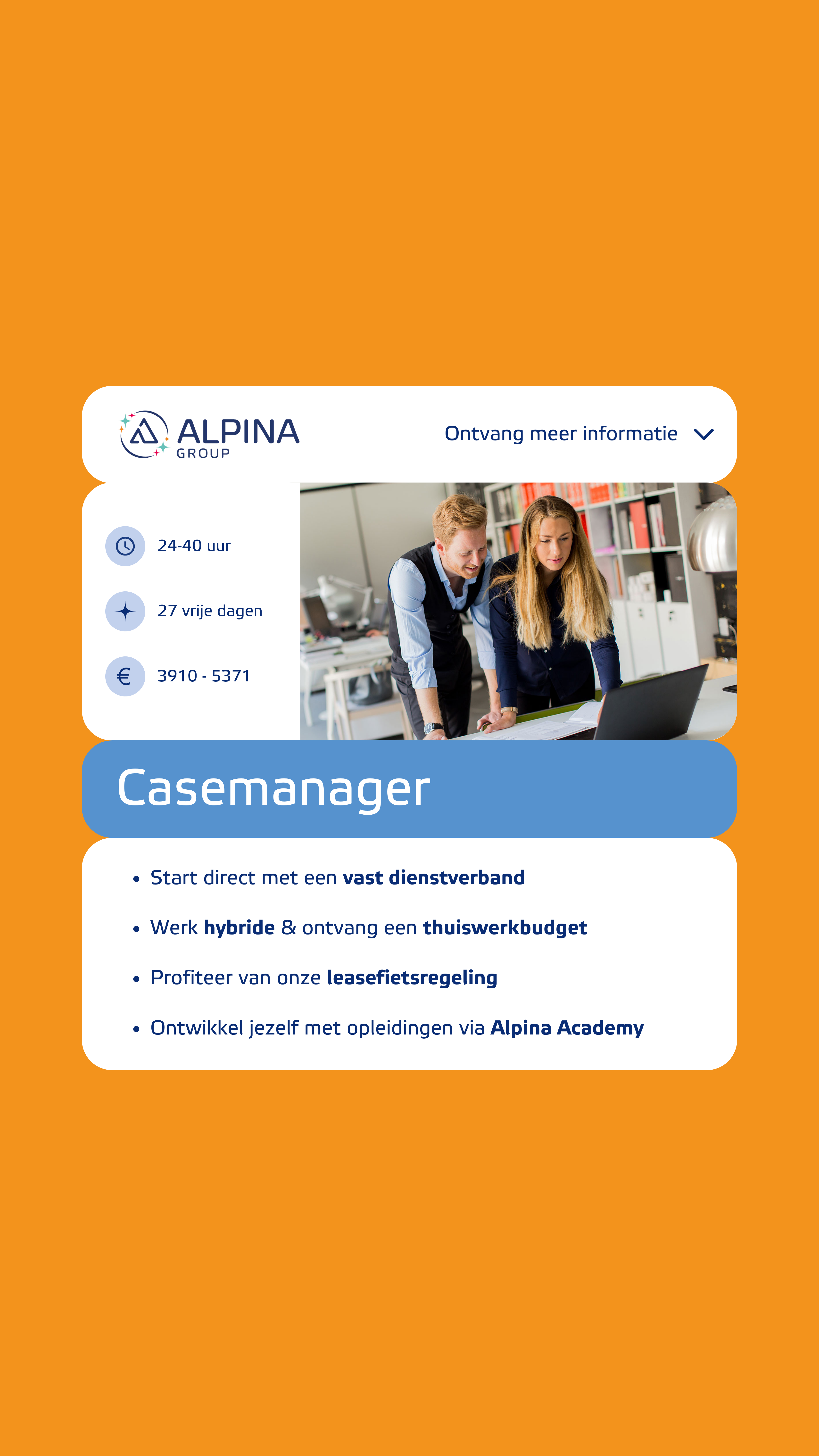 Casemanager advertentie Alpina Group