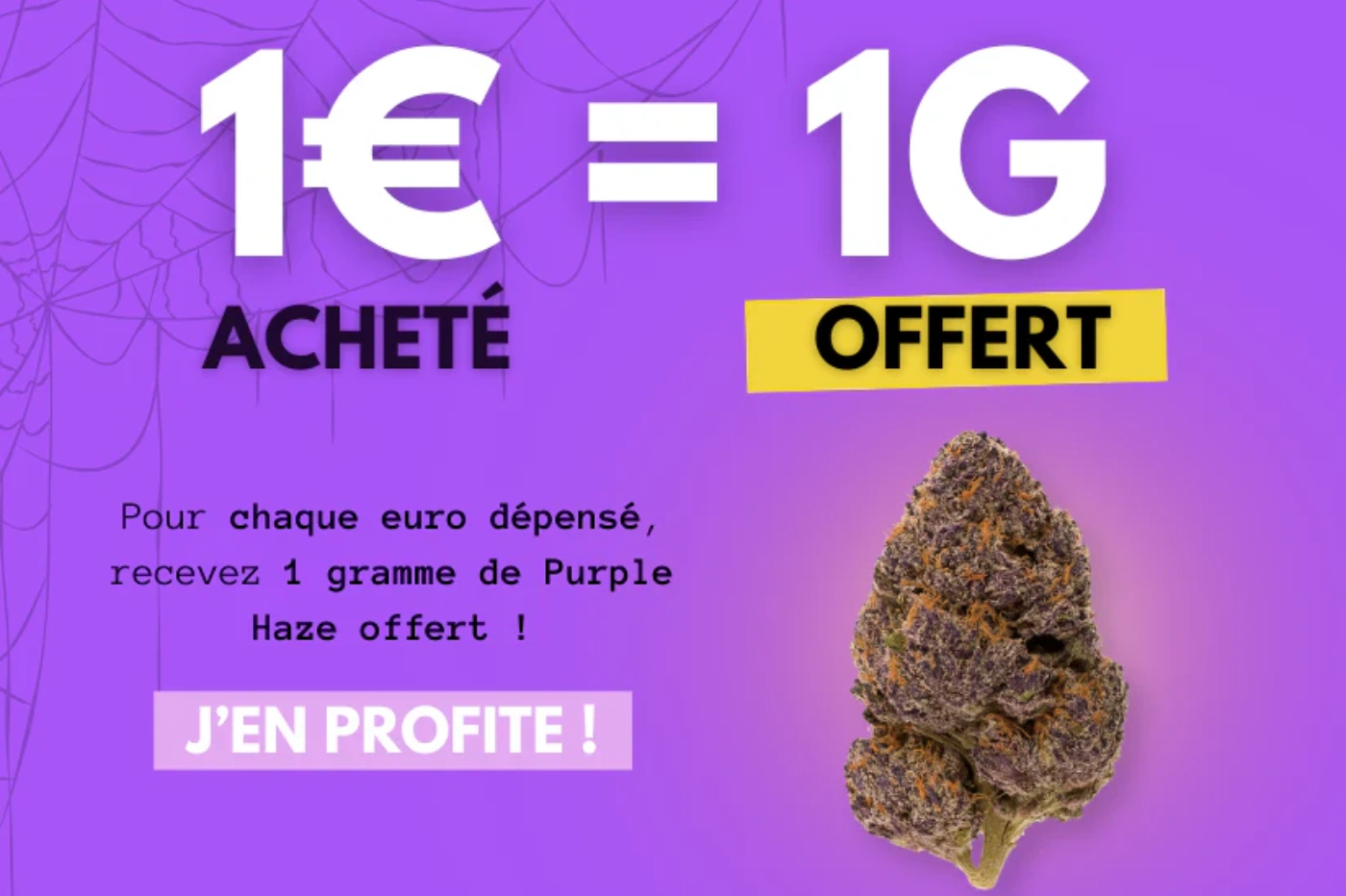 Opération commerciale Halloween produits CBD et chanvre