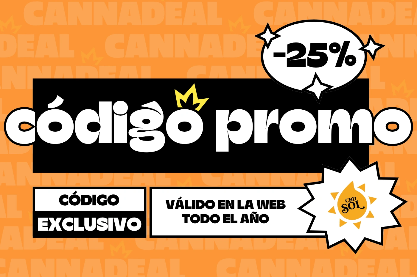 código descuento cbdsol exclusivo en cannadeal válido todo el año