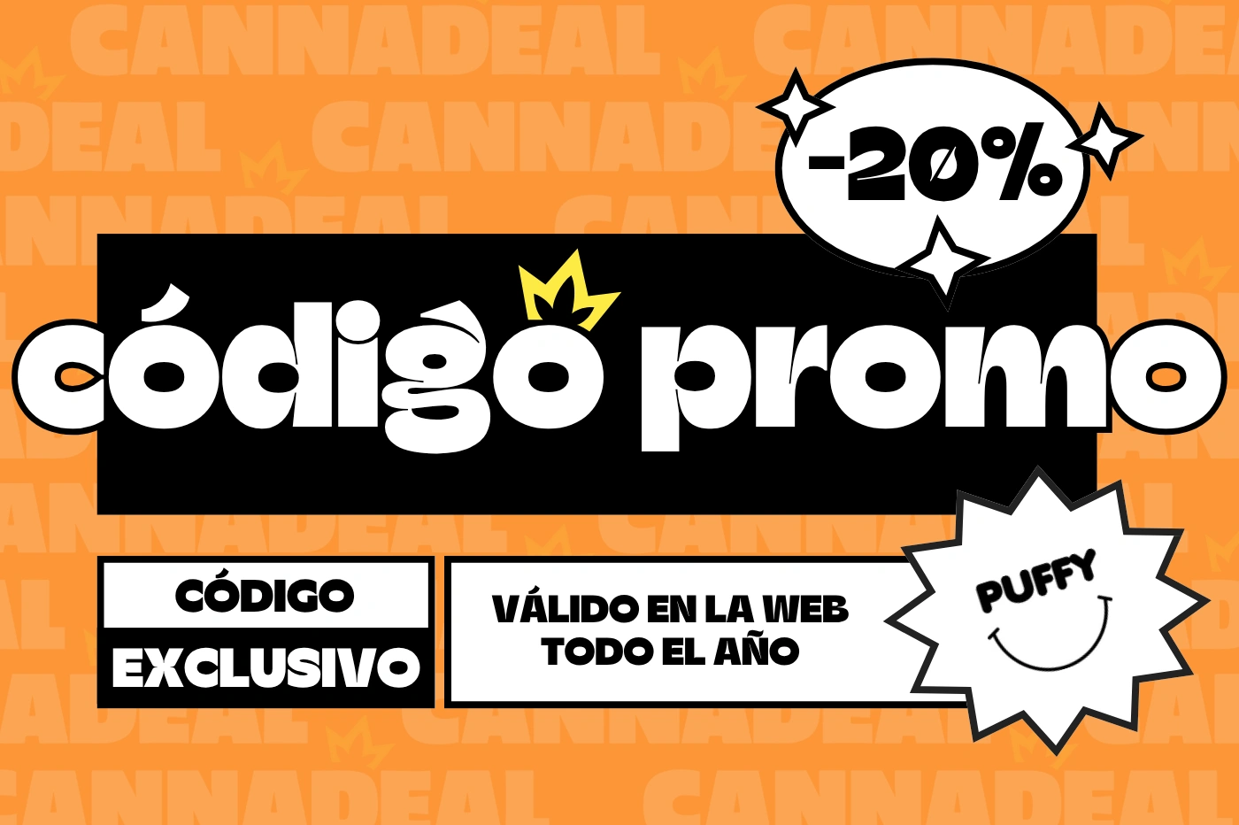 código descuento puffy exclusivo en cannadeal válido todo el año