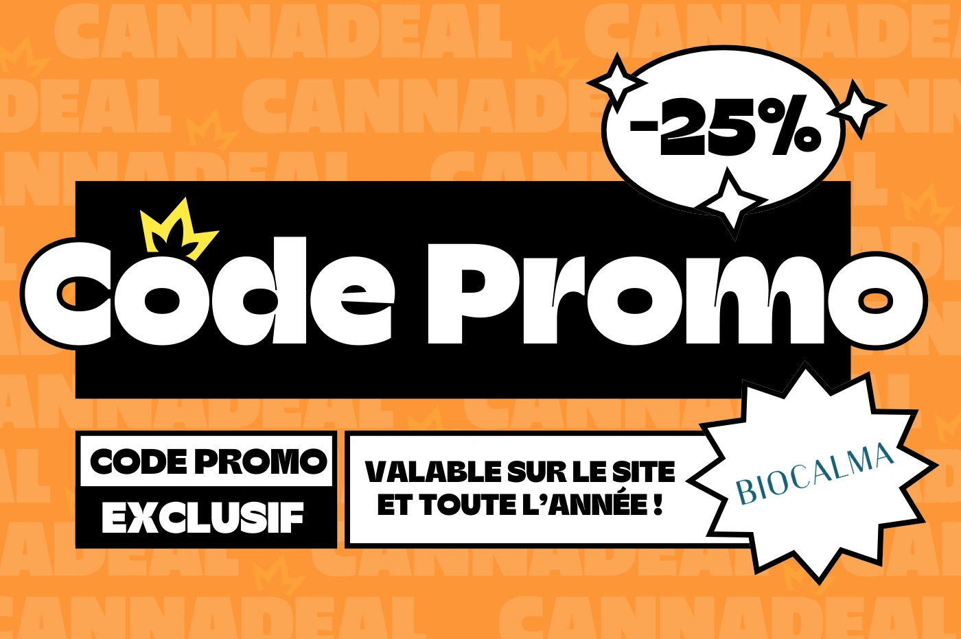 Bannière promotionnelle de la marque Biocalma
