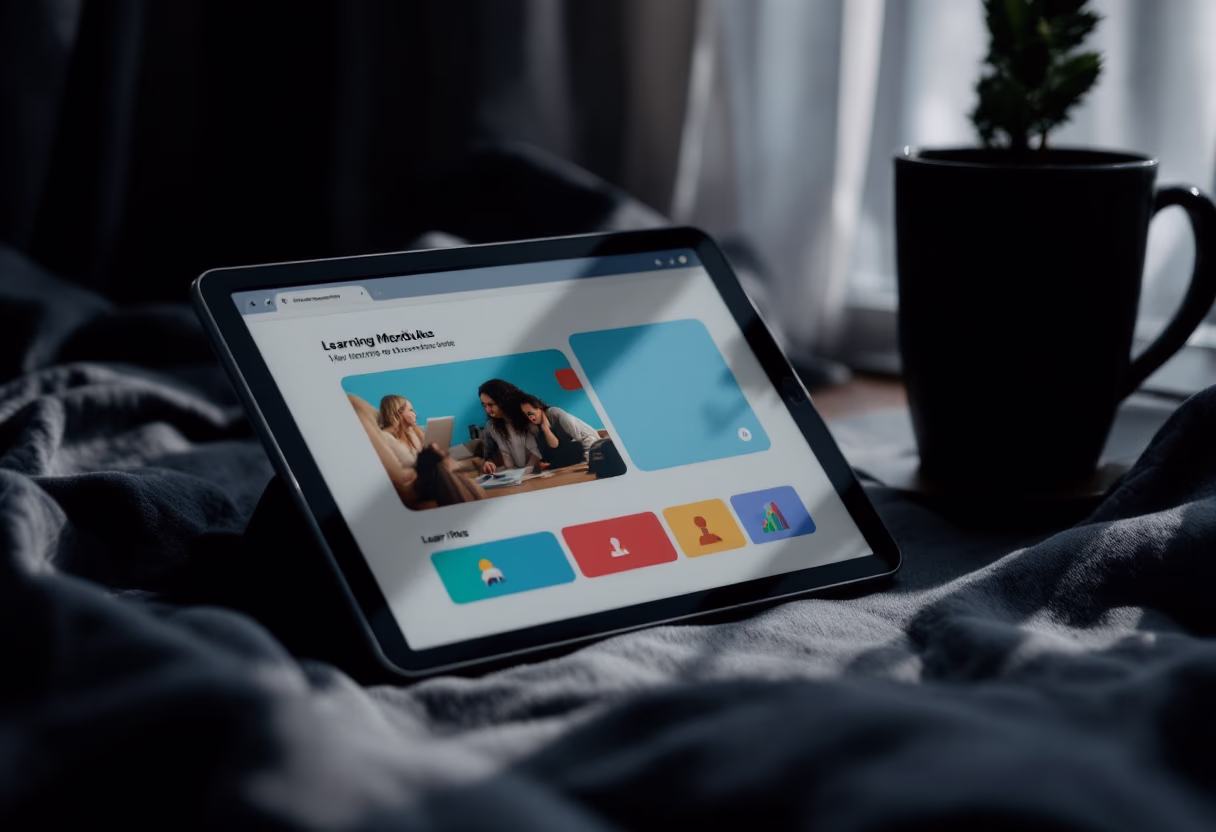[interface] image of a screenshot of a learning module (for an edtech)