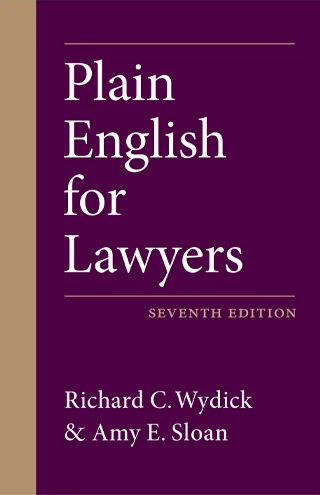 Plain English for Lawyers book cover