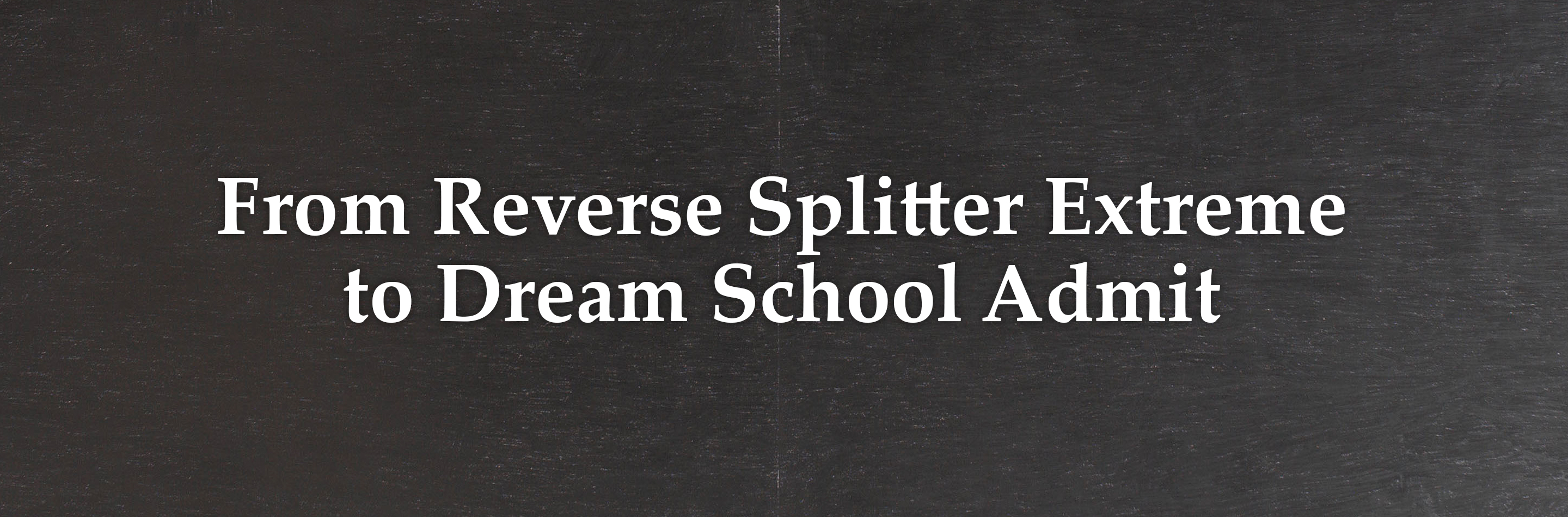 Well below your dream school's LSAT? It can still happen.
