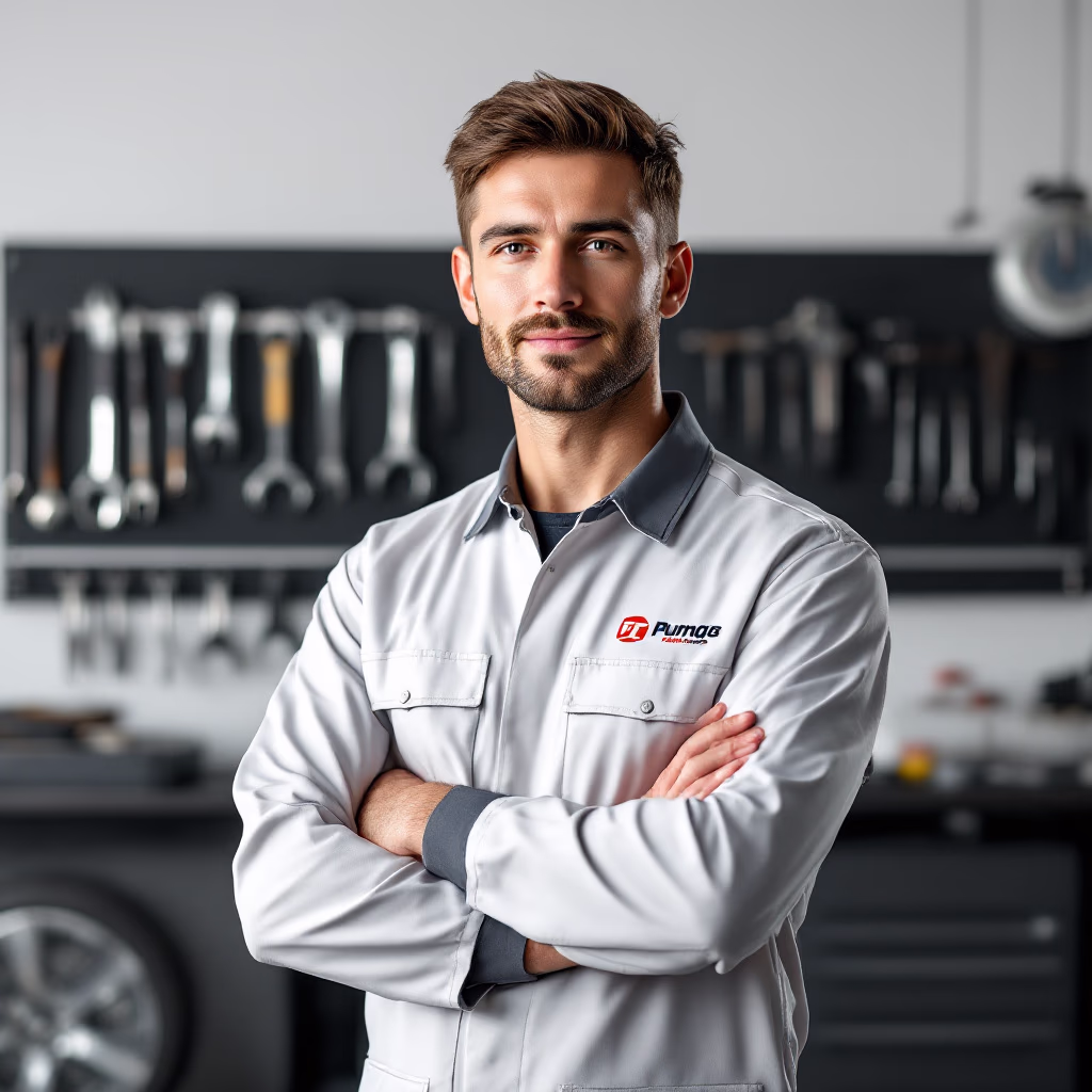 [team] image of individual team member (for a automotive service)