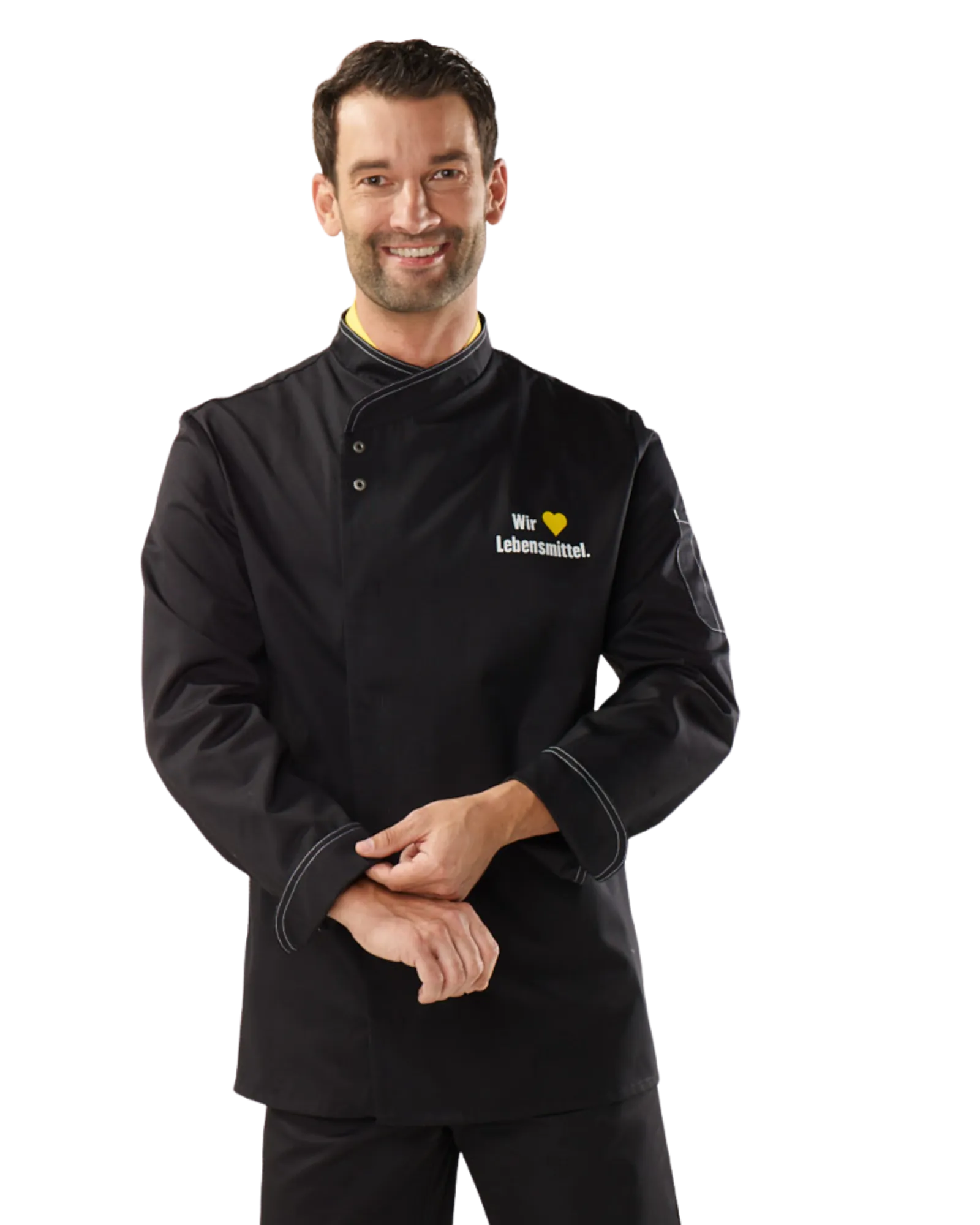 Edeka Kochjacke schwarz Bild