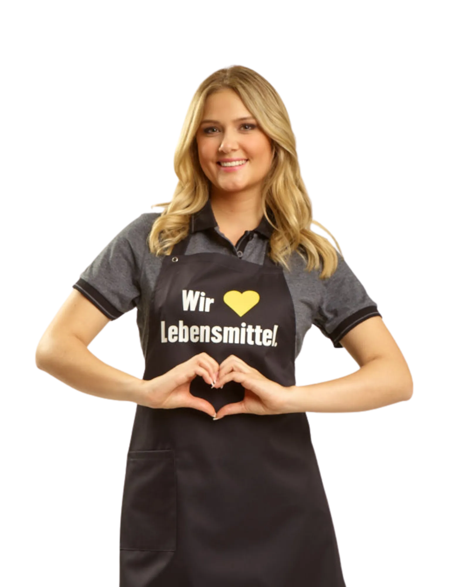 Edeka Latzschürze schwarz Bild